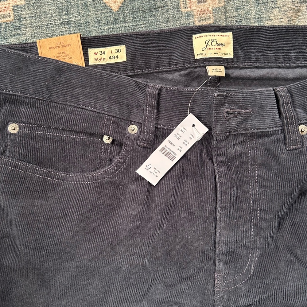 J.Crew Navy Corduroy Pants - Picture 3 of 4